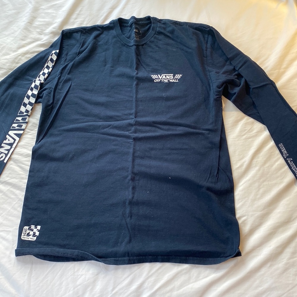 Vans Long Sleeve Navy Shirt
